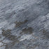 5' X 8' Blue And Charcoal Abstract Washable Area Rug With UV Protection