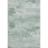 5' X 8' Mint Green And Pale Aqua Abstract Washable Area Rug With UV Protection