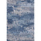 5' X 8' Navy Blue And Denim Blue Abstract Washable Area Rug With UV Protection