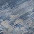 5' X 8' Navy Blue And Denim Blue Abstract Washable Area Rug With UV Protection