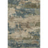 8' X 10' Teal And Beige Abstract Washable Area Rug With UV Protection