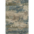 8' X 10' Teal And Beige Abstract Washable Area Rug With UV Protection
