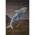 5' X 8' Brown And Blue Nautical Washable Area Rug With UV Protection