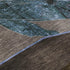 5' X 8' Brown And Blue Nautical Washable Area Rug With UV Protection