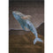8' X 10' Brown And Blue Nautical Washable Area Rug With UV Protection