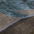 9' X 12' Brown And Blue Nautical Washable Area Rug With UV Protection