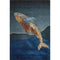 5' X 8' Blue And Brown Nautical Washable Area Rug With UV Protection