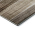 5' X 8' Brown And Ivory Striped Washable Area Rug With UV Protection