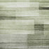 8' X 10' Green And Ivory Striped Washable Area Rug With UV Protection
