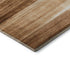 9' X 12' Rust And Ivory Striped Washable Area Rug With UV Protection