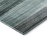 8' X 10' Teal And Ivory Striped Washable Area Rug With UV Protection
