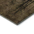 5' X 8' Brown And Charcoal Floral Washable Area Rug With UV Protection