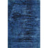 5' X 8' Blue And Charcoal Floral Washable Area Rug With UV Protection