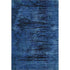 8' X 10' Blue And Charcoal Floral Washable Area Rug With UV Protection