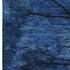 8' X 10' Blue And Charcoal Floral Washable Area Rug With UV Protection