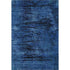 8' X 10' Blue And Charcoal Floral Washable Area Rug With UV Protection