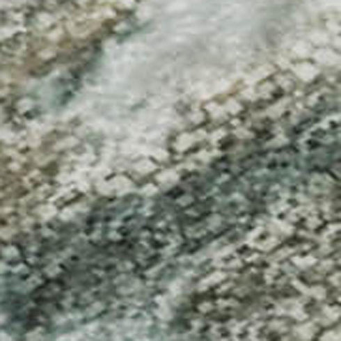 8' X 10' Teal And Gold Nautical Washable Area Rug With UV Protection