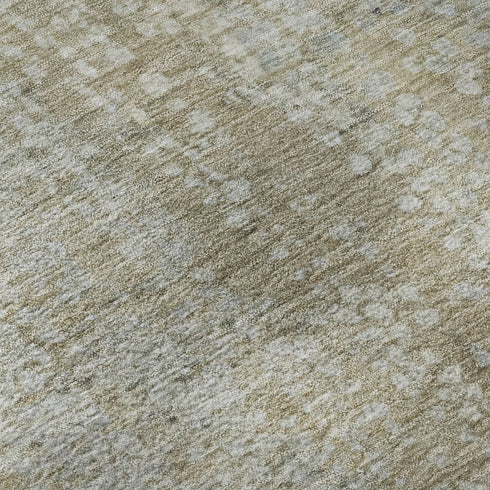 8' X 10' Beige And Gray Abstract Washable Area Rug With UV Protection
