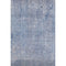 5' X 8' Blue And Ivory Abstract Washable Area Rug With UV Protection