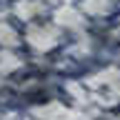 5' X 8' Blue And Ivory Abstract Washable Area Rug With UV Protection