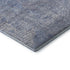5' X 8' Blue And Ivory Abstract Washable Area Rug With UV Protection
