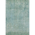 8' X 10' Teal And Ivory Abstract Washable Area Rug With UV Protection