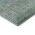 8' X 10' Teal And Ivory Abstract Washable Area Rug With UV Protection