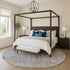 8' Taupe And Khaki Abstract Washable Round Rug With UV Protection