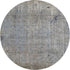 8' Taupe And Khaki Abstract Washable Round Rug With UV Protection