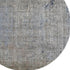 8' Taupe And Khaki Abstract Washable Round Rug With UV Protection