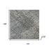 9' X 12' Taupe And Khaki Abstract Washable Area Rug With UV Protection