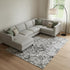 9' X 12' Taupe And Khaki Abstract Washable Area Rug With UV Protection