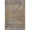 5' X 8' Brown And Taupe Abstract Washable Area Rug With UV Protection