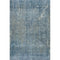 5' X 8' Blue And Gray Abstract Washable Area Rug With UV Protection