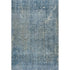 5' X 8' Blue And Gray Abstract Washable Area Rug With UV Protection