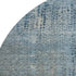8' Blue And Gray Abstract Washable Round Rug With UV Protection