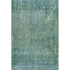 8' X 10' Teal And Blue Abstract Washable Area Rug With UV Protection