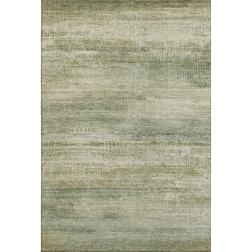 5' X 8' Sage And Beige Abstract Washable Area Rug With UV Protection