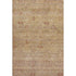5' X 8' Coral And Taupe Abstract Washable Area Rug With UV Protection