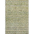 8' X 10' Green And Beige Abstract Washable Area Rug With UV Protection