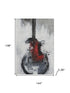 9' X 12' Gray And Red Abstract Washable Area Rug With UV Protection