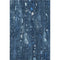 5' X 8' Blue And Ivory Abstract Washable Area Rug With UV Protection