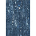 5' X 8' Blue And Ivory Abstract Washable Area Rug With UV Protection