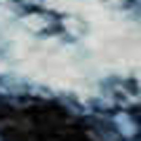 5' X 8' Blue And Ivory Abstract Washable Area Rug With UV Protection