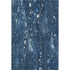 8' X 10' Blue And Ivory Abstract Washable Area Rug With UV Protection