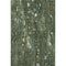 5' X 8' Fern Green And Blue Abstract Washable Area Rug With UV Protection