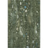 5' X 8' Fern Green And Blue Abstract Washable Area Rug With UV Protection