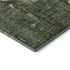 5' X 8' Fern Green And Blue Abstract Washable Area Rug With UV Protection