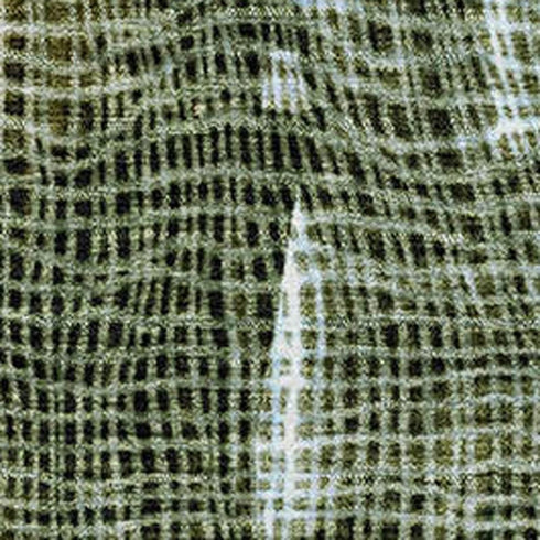 8' X 10' Fern Green And Blue Abstract Washable Area Rug With UV Protection