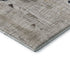 8' Linen And Beige Abstract Washable Round Rug With UV Protection